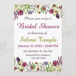 Garden Bridal Shower Invitation Card Kaart