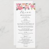 Garden Bridal Tea Party Menu (Voorkant / Achterkant)