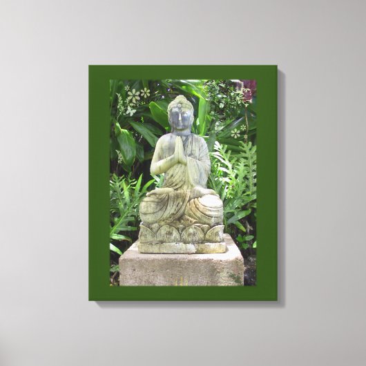 Garden Buddha Canvas Afdruk (Voorkant)