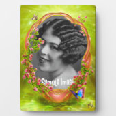 Garden Butterfly Art Lijst Plaque Fotoplaat (voorkant)