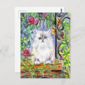 Garden Cat Briefkaart (Voorkant / Achterkant)