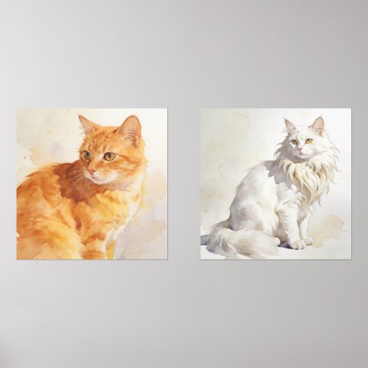 Garden Cat Print Set (Recto)