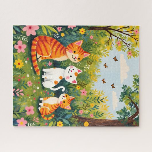 Garden Cats Puzzle (Horizontal)