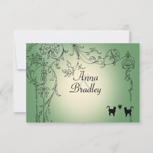 Garden Cats RSVP avec enveloppes (Devant)