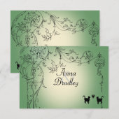 Garden Cats RSVP avec enveloppes (Devant / Derrière)