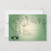 Garden Cats RSVP avec enveloppes (Dos)