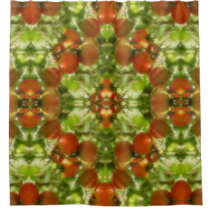 Garden Cherry Tomaten Natuur Abstract Douchegordijn