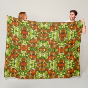 Garden Cherry Tomatoes Abstract Fleece Deken