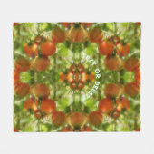 Garden Cherry Tomatoes Abstract gepersonaliseerd Fleece Deken (Voorkant (Horizontaal))