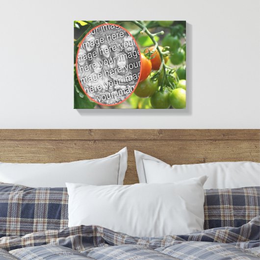 Garden Cherry Tomatoes Creëer Uw eigen foto Canvas Afdruk (Insitu (Slaapkamer))