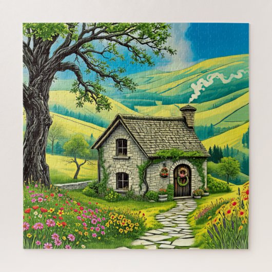 Garden Cottage Escape Legpuzzel (Verticaal)