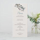 Garden Crest | Eggshell | Trouwscript Menu (Staand voorkant)