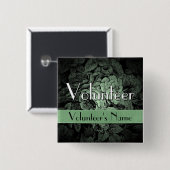 Garden Custom Button: vrijwilliger Vierkante Button 5,1 Cm (Voorkant /achterkant)