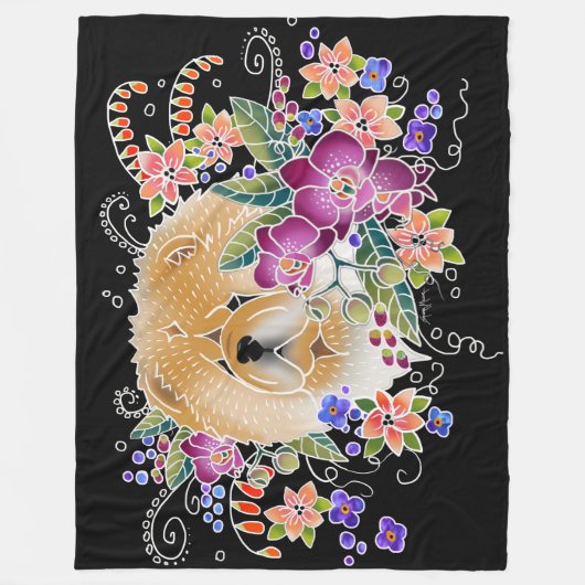 GARDEN DANCE CHOW - Couverture en polaire 3 taille (Devant)