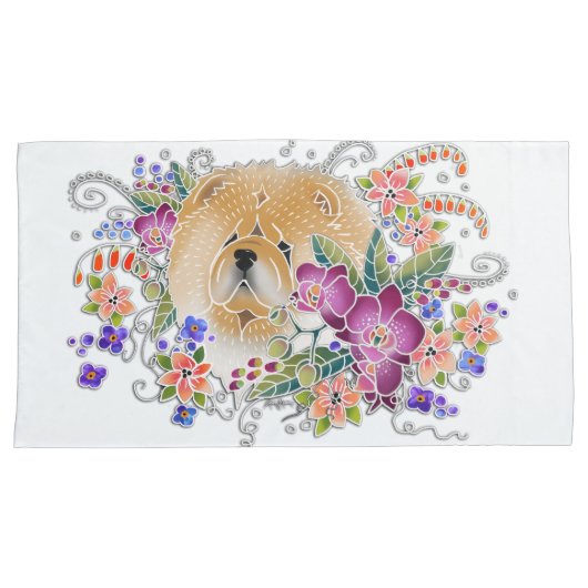 GARDEN DANCE CHOW - KING kussensloop set van 2 (Voorkant-Rechts)