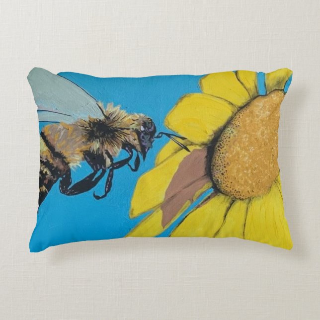 'Garden Dance' Schilderen op een Accent Kussen (Voorkant)