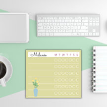 Garden Day Dreams - Weekly Checklist Floral Sticky