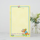 Garden Dog "Garden Friends" Briefpapier (Staand voorkant)