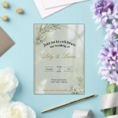 Garden Estate Wedding Invitation – Acrylic Minimal Acryl Uitnodigingen (Insitu (Huwelijk))
