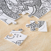 Garden Faery Dragon Couleur Votre Propre Puzzle (Côté)