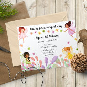 Garden Fairy Invitation d'anniversaire