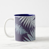 Garden Fern Blue Coffee Mug (Gauche)
