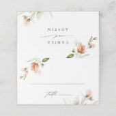 Garden Floral Bouquet Waterverf Wedding (Buitenkant ongevouwen)