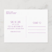 Garden Floral Budget Weddenschap sparen Datum Aankondigingskaart (Achterkant)