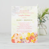 Garden Floral Couples Wedding Shower Kaart (Staand voorkant)