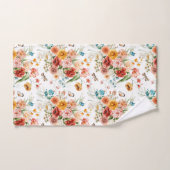 Garden Floral Pattern Bad Handdoek (Handdoek)