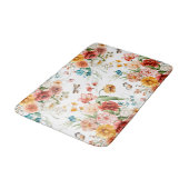 Garden Floral Pattern Badmat (Gekanteld)