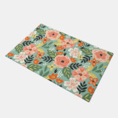 Garden Floral Pattern Deurmat (Schuin)