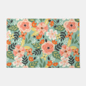 Garden Floral Pattern Deurmat (Voorkant)