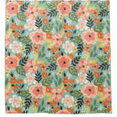Garden Floral Pattern Douchegordijn (Voorkant)