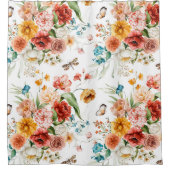 Garden Floral Pattern Douchegordijn (Voorkant)