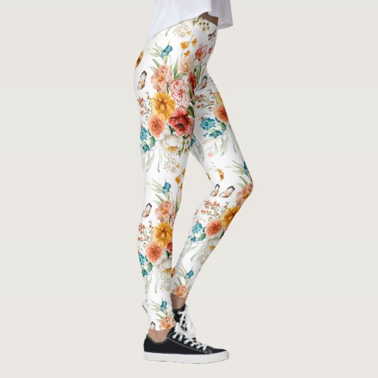 Garden Floral Pattern Leggings (Rechts)