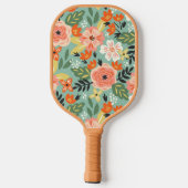 Garden Floral Pattern Pickleball Paddle (Achterkant)