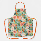 Garden Floral Pattern Schort (Voorkant)