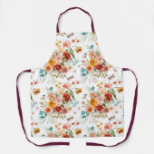 Garden Floral Pattern Schort (Voorkant)