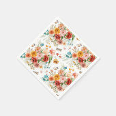 Garden Floral Pattern Servet (Hoek)