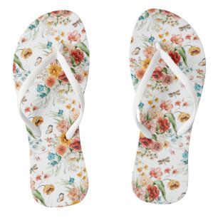 Garden Floral Pattern Teenslippers