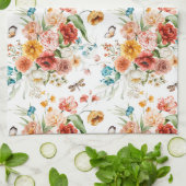 Garden Floral Pattern Theedoek (Gevouwen)