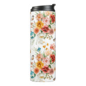 Garden Floral Pattern Thermosbeker (Gedraaid links)
