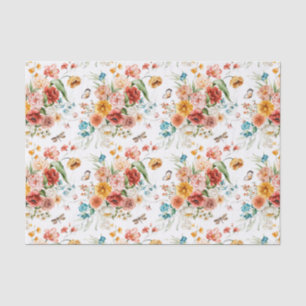 Garden Floral Pattern Tissuepapier