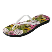 Garden florals 2 teenslippers (Schuin)
