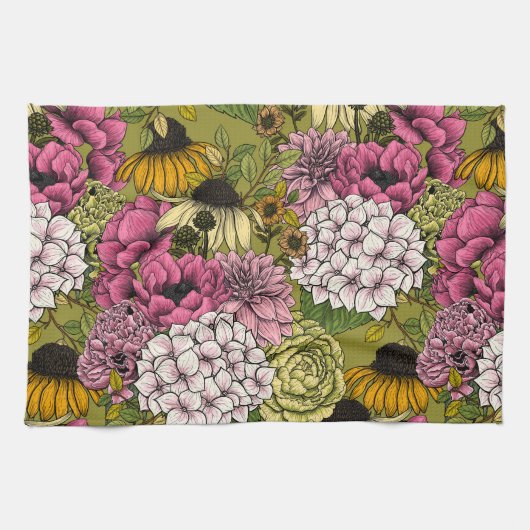 Garden florals 2 theedoek (Horizontaal)