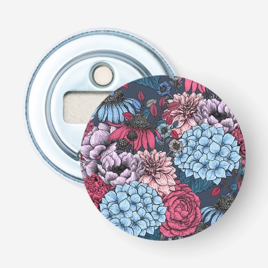 Garden florals button flesopener (Voorkant)