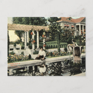 Garden Flower Scene, Los Angeles 1914  Briefkaart