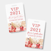 Garden Flower Show VIP Event Badge (Avant & arrière)
