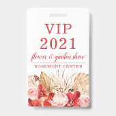 Garden Flower Show VIP Event Badge (Arrière)